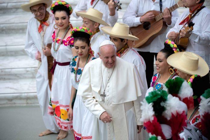Pope with Music Artist Pope with Music Artist