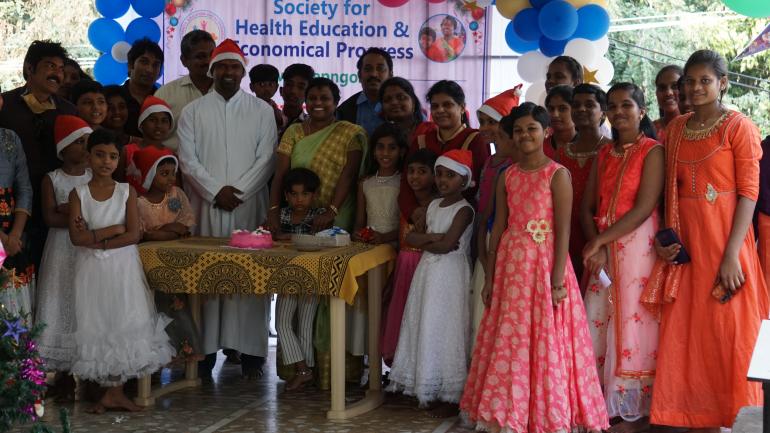 Semi Christmas was celebrated by RVA and Amruthavani at Jeevodaya Home for Children on 18th December 2020.