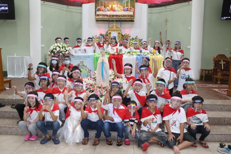 Myanmar joins “One Million Children Praying the Rosary” campaign Catholic children in the archdiocese of Yangon and diocese of Mawlamyaine took part in the ‘One Million Children Praying the Rosary’ Campaign on October 18. Missionary Childhood Association in Myanmar led the rosary campaign focusing on worldwide unity and peace.
