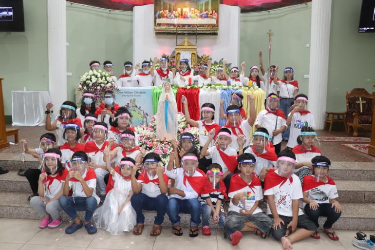 Catholic children in the archdiocese of Yangon and diocese of Mawlamyaine took part in the ‘One Million Children Praying the Rosary’ Campaign on October 18. Missionary Childhood Association in Myanmar led the rosary campaign focusing on worldwide unity and peace. 