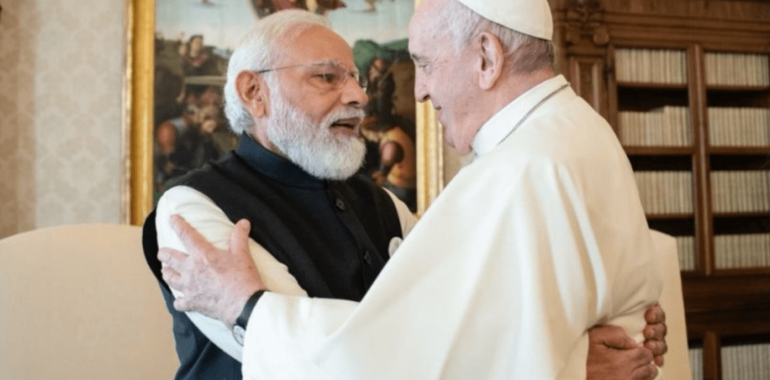 Prime Minister Narendra Modi has invited Pope Francis to India after a one-on-one meeting in Vatican City on October 30.