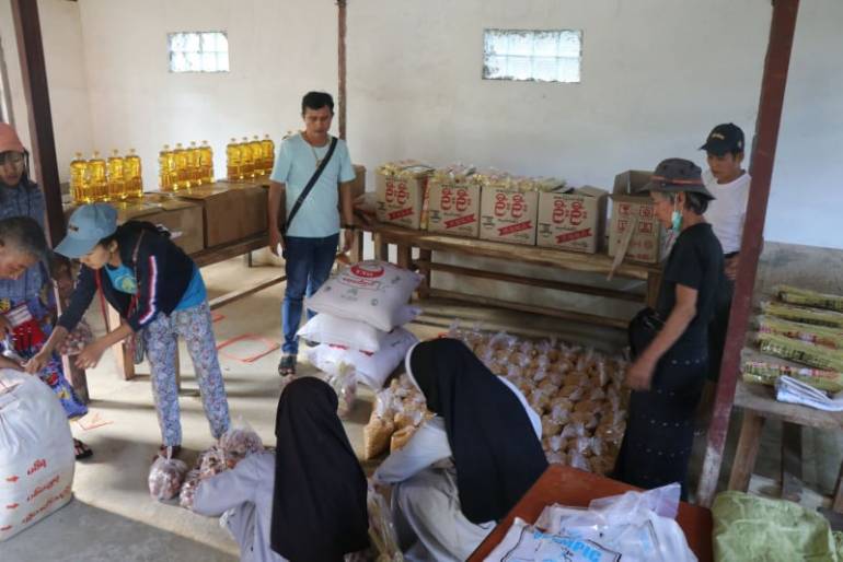Church officials say reaching out to the needy and afflicted can be seen as politically motivated given the military coup in Myanmar. 