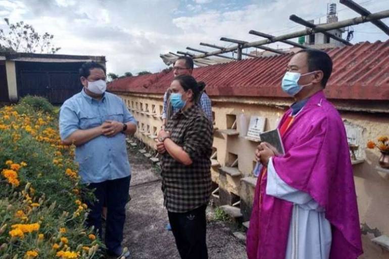 While Catholics worldwide go to the cemeteries to pray for their dear departed on November 2,  Nepali Christians adhere to  a different way of revering their dead in a 'columbaria.'