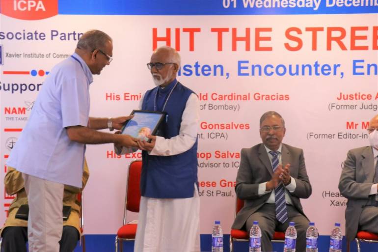 Catholic Journalists called to be on a quest to unveil the truth Aloysius Aguiar, former Judge of Bombay High Court, urged Catholic journalists to be on a quest to unveil the truth.