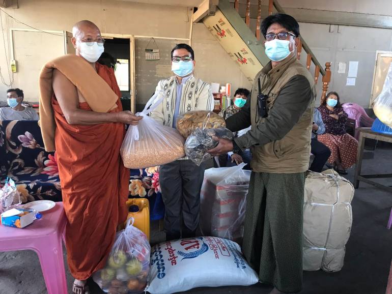 Myanmar's Interfaith leaders came together to support an orphanage as part of its mission to help the marginalized in society. 