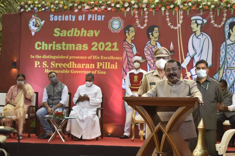 Sadbhav, an initiative to foster interfaith relations and communal harmony of the Society of Pilar, Goa, India, organised a celebration of Christmas with members from different faith communities to promote communal harmony on December 23.