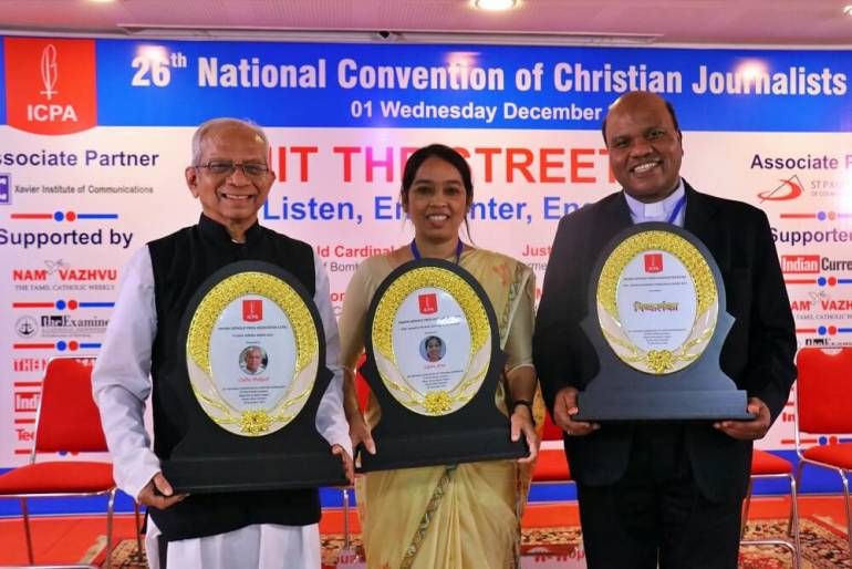 Social Justice Crusader Father Cedric Prakash, SJ, appealed to all journalists to stick out their necks and fight for a just, free and equitable world. 