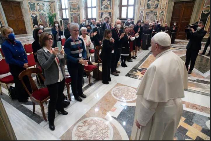 Pope Francis met a delegation affiliated with the Franciscan Custody of the Holy Land Pope Francis met a delegation affiliated with the Franciscan Custody of the Holy Land