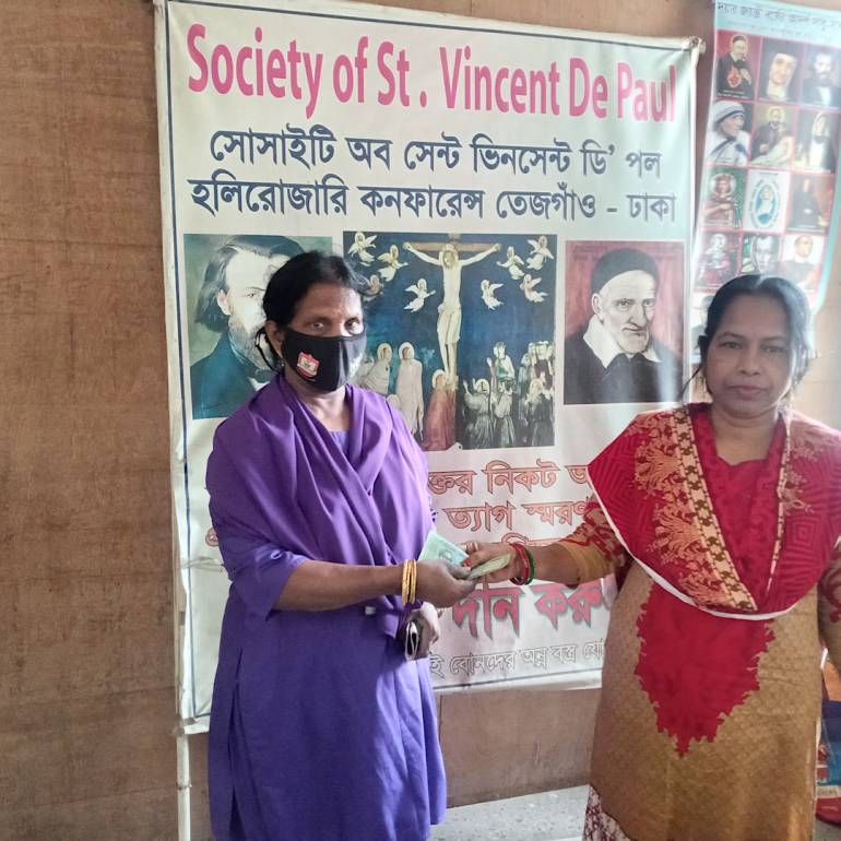 St. Vincent De Paul Society shares Christmas gifts to the poor at Tejgaon Holy Rosary Church St. Vincent De Paul Society shares Christmas gifts to the poor at Tejgaon Holy Rosary Church