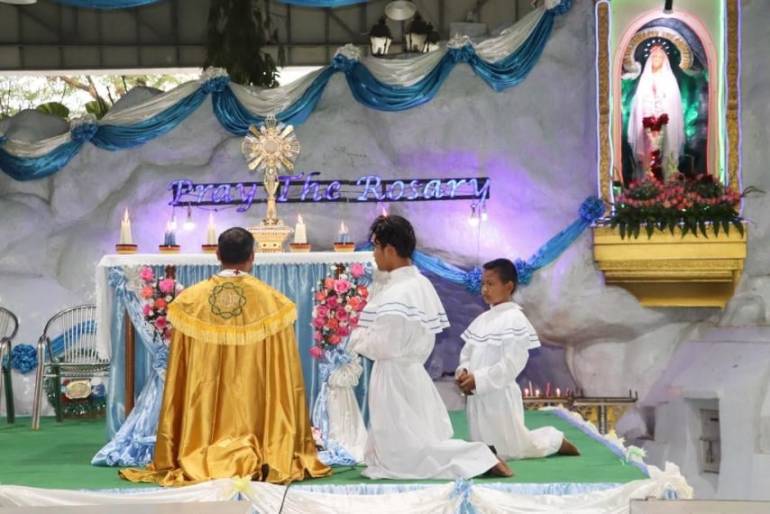 Bishop delivers message to people afraid of “being shot with a bullet.” A Catholic bishop in Myanmar told the faithful to take refuge in Mother Mary's devotion.