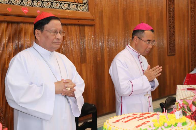 Yangon Archdiocese celebrated the seventh anniversary of the installation of Cardinal Charles Bo on February 14. 