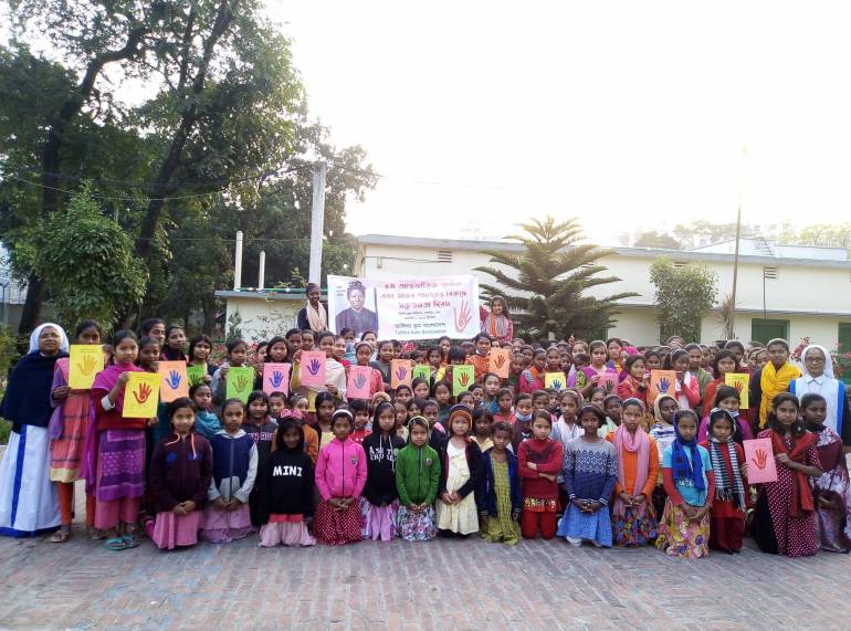 Associates of Mary Queen of the Apostles, commonly known as SMRA sisters, organized a seminar on Human Trafficking at Bottombly Home Dhaka, Bangladesh, on February 8. 