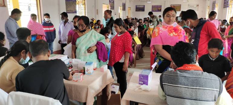 The social development center in the Agartala diocese of Tripura in northeastern India organized a health camp for children with disabilities and their parents on February 17.