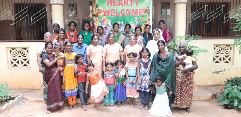 Father Patrick Isaac Home of Hope for women and children in Tamil Nadu, South India, welcomes abandoned girls, unwed mothers and women suffering domestic violence. 