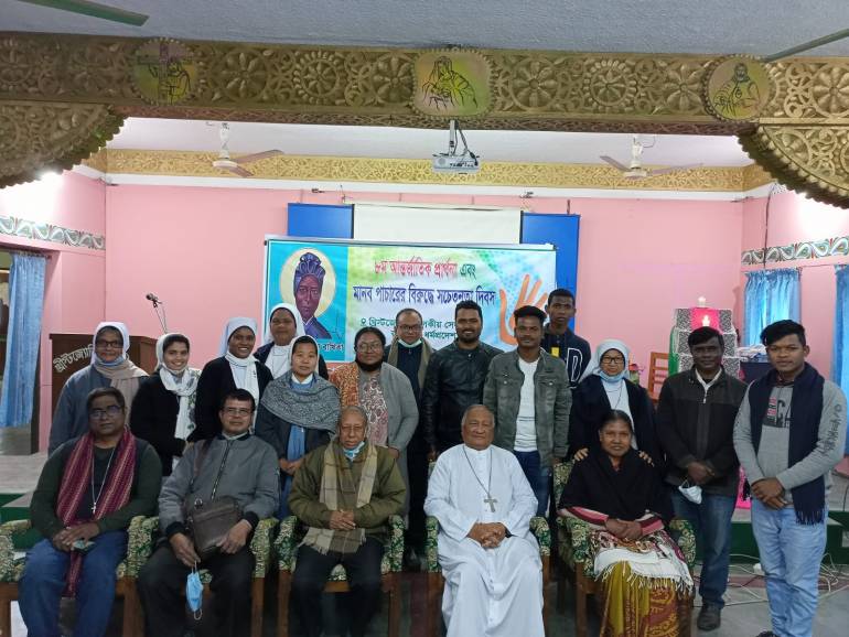 Diocesan Commission for Justice and Peace of the Rajshahi in Bangladesh celebrated international prayer and awareness day in partnership with the Talitha Kum International Network to offer pastoral care to victims of human trafficking.  