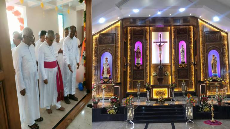 Bishop Emeritus Susaimanikam J from the Diocese of Sivagangai, South India, inaugurated Infant Jesus Church at Ulaganathapurm, in Tamil Nadu, South India, on February 24.