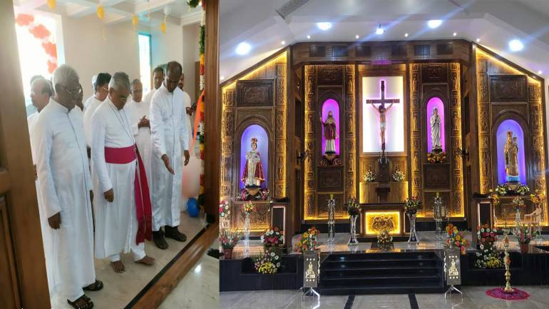 3500 gather for New Church blessing in South India Bishop Emeritus Susaimanikam J from the Diocese of Sivagangai, South India, inaugurated Infant Jesus Church at Ulaganathapurm, in Tamil Nadu, South India, on February 24.