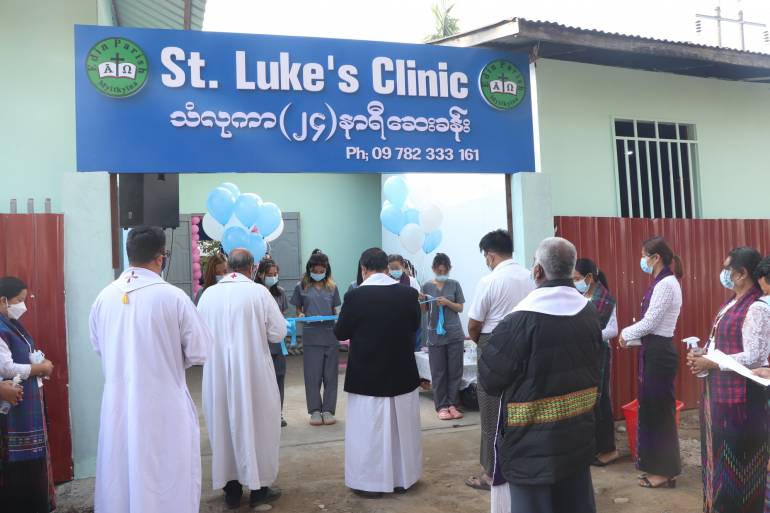 Clinic opened for families with financial difficulties in Myanmar Myitkyina diocese in the northern part of Myanmar opened a 24-hour clinic for families with financial difficulties in the parish of Eden on March 14.