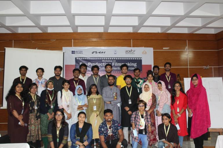 Bangladesh Rajshahi City held a pre-production filmmaking workshop for media workers to create movies with public interest at Hotel Mukta International, Rajshahi, on February 24-26.