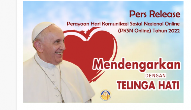 On May 29, 2022, the Indonesian Bishops' Conference (Komsos KWI) Social Communication Commission will hold many competitions as part of the 56th National Communication Day (PKSN Online).