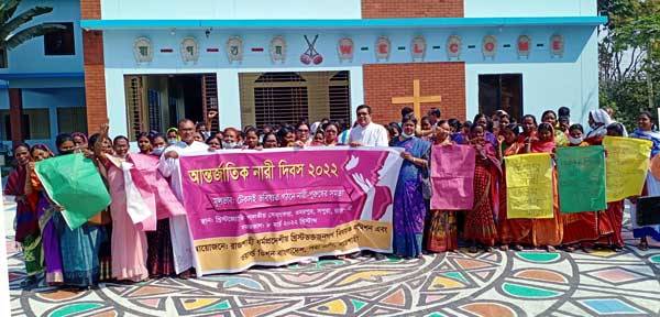 Diocesan Commission for Laity and Christian Communities Program (CCP) of the Rajshahi in Bangladesh celebrated World Women's Day at Christo Jyoti Pastoral Centre on March 8.