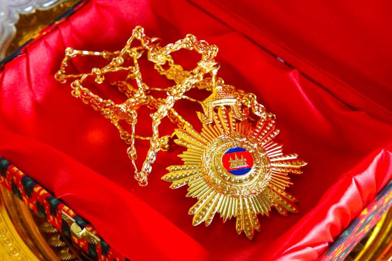 Cambodia government awards bishop for his contribution to society The Cambodian government has awarded a Catholic bishop for his contribution to society.