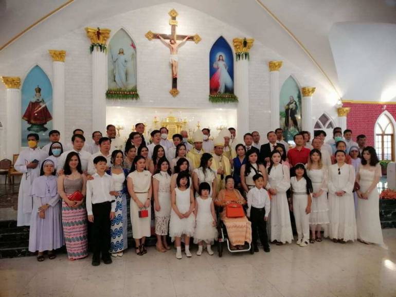 Family donates new church in Yangon On March 14, Cardinal Charles Bo, SBD, blessed a new church donated by a Catholic family, some 25 miles north of Yangon in Myanmar.