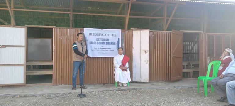 Parish inaugurates village catechism boards, classrooms In a novel initiative, a parish in the Northeast of India launched local catechism boards to serve remote villages. Father Mung, the parish priest of St. Mary’s church in Tuibong, blessed catechism classrooms in a village church unit of San Thome Church in Manipur on March 5.