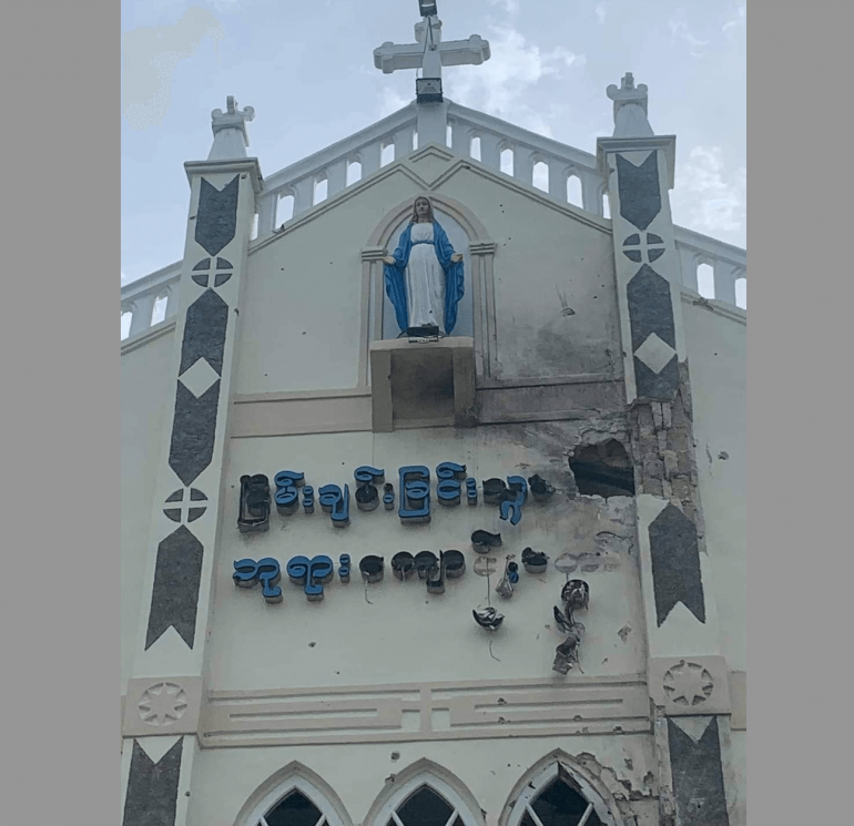 Myanmar’s Loikaw diocese has closed down 16 churches due to Burmese military forces and KNDF (Karenni Nationalities Defense Force (KNDF), even priests and nuns have to move into the forest area. 