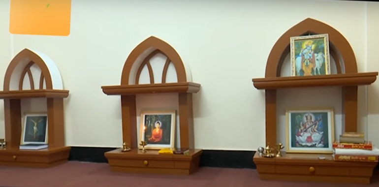 Multi-religion prayer hall in Dhaka university
