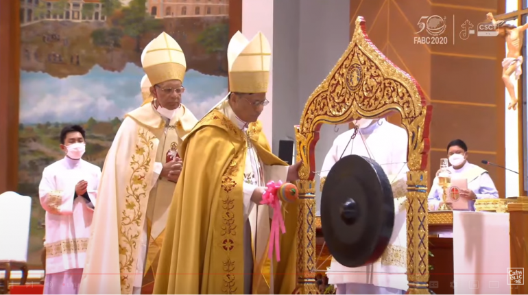 FABC50 Inaugurates striking Gong