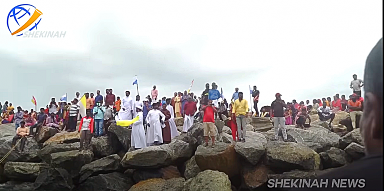 Fishermen Protest at Thurvananthapuram