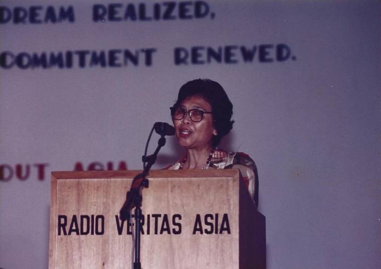 Ms Erlinda So during the celebration of RVA Silver Jubilee at the RVA Auditorium Ms Erlinda So during the celebration of RVA Silver Jubilee at the RVA Auditorium