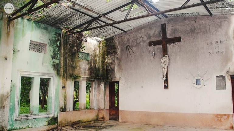 Christian Church destroyed in India