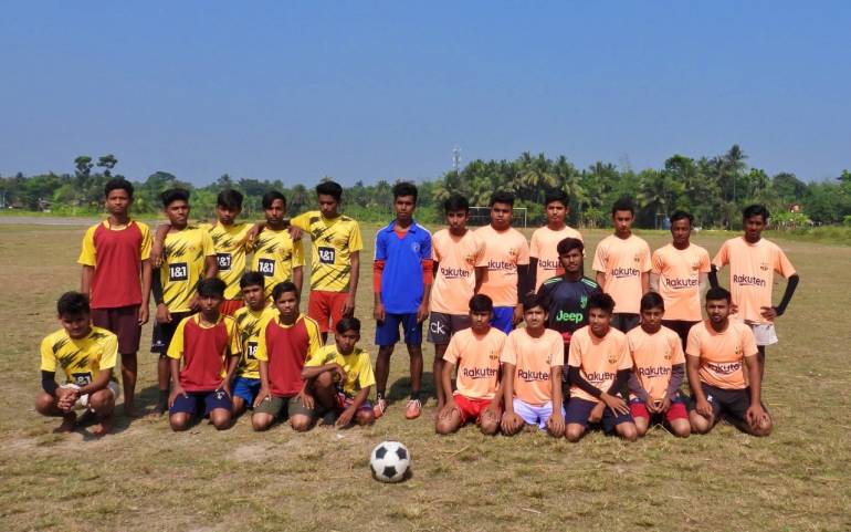 Children's Day was celebrated with football match in Kolkata, India