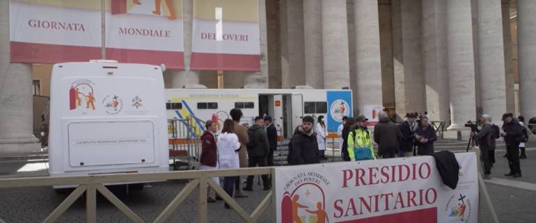 Clinic for the poor in St. Peters Square