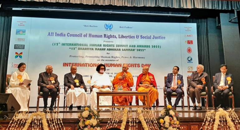 Human rights Award to C M Paul