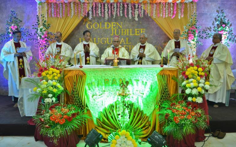 Seva Kendra golden Jubilee mass