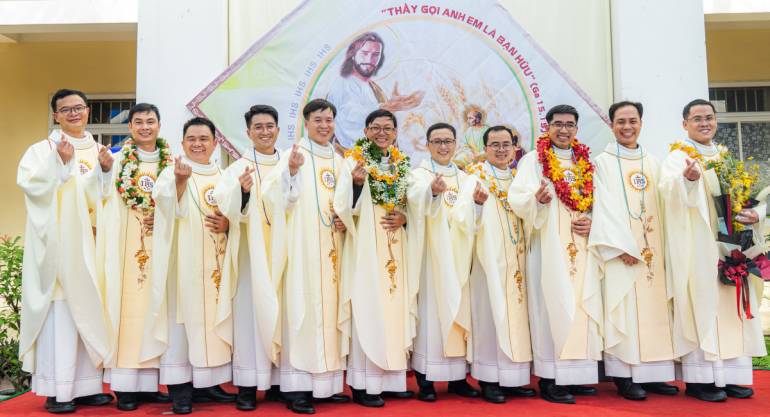 Newly ordained Jesuits of Vietnam