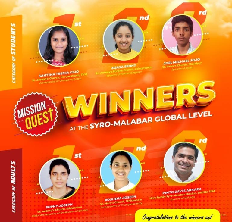 Syro-Malabar Mission Quest 2023 Winners