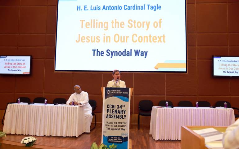 Cardinal Tagle addressing CCBI 34th Plenary Assembly