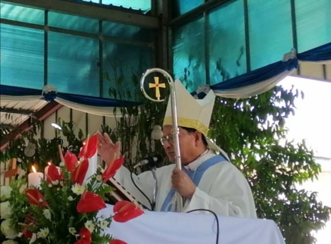 Cardinal Charles Bo at the Closing Mass of Marian Feast 2023