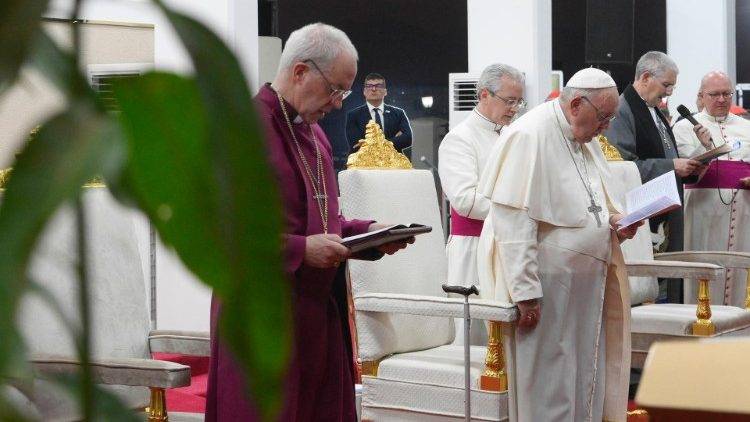 Pope Francis at Ecumenical Prayer in South Sudan