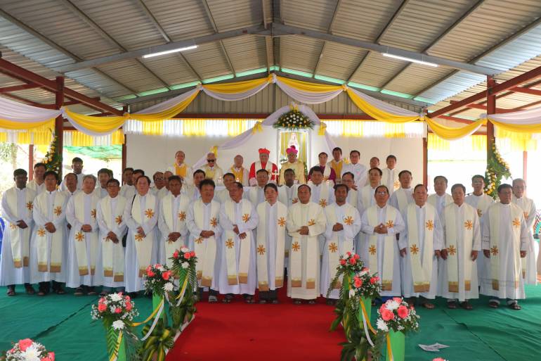 Group Photo of Monsignor Nerius