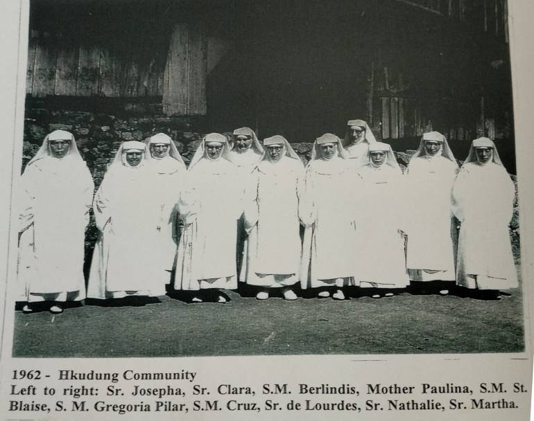 FMM Sisters at Prang Hkudung Community in 1962