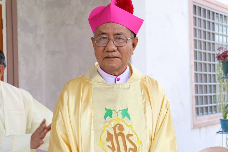 Monsignor Nerius U Maung Maung at his 50th Priesthood Jubilee Day