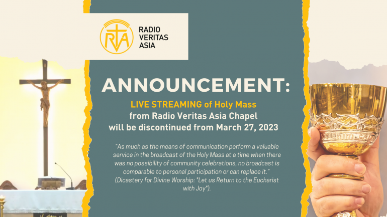 Live streaming of Holy mass
