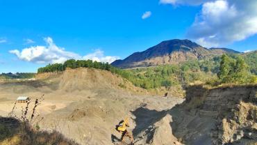 The illegal mining businesses extract sand and stone in the province of Bali, an island well known for tourism, besides known for its forested volcanic mountains, iconic rice paddies, beaches, and coral reefs.