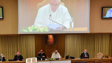 Pope Francis leads a moment of reflection in the Vatican, ahead of the solemn inauguration of the Synod on Sunday with a Holy Mass in St. Peter’s Basilica.