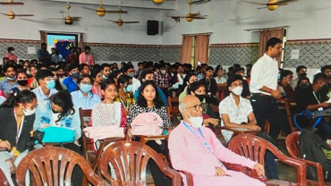 Swami Sachidananda Bharathi, a peace activist, has urged students to work for an India free of hunger, caste discrimination and corruption by overcoming the evil of selfishness and greed.